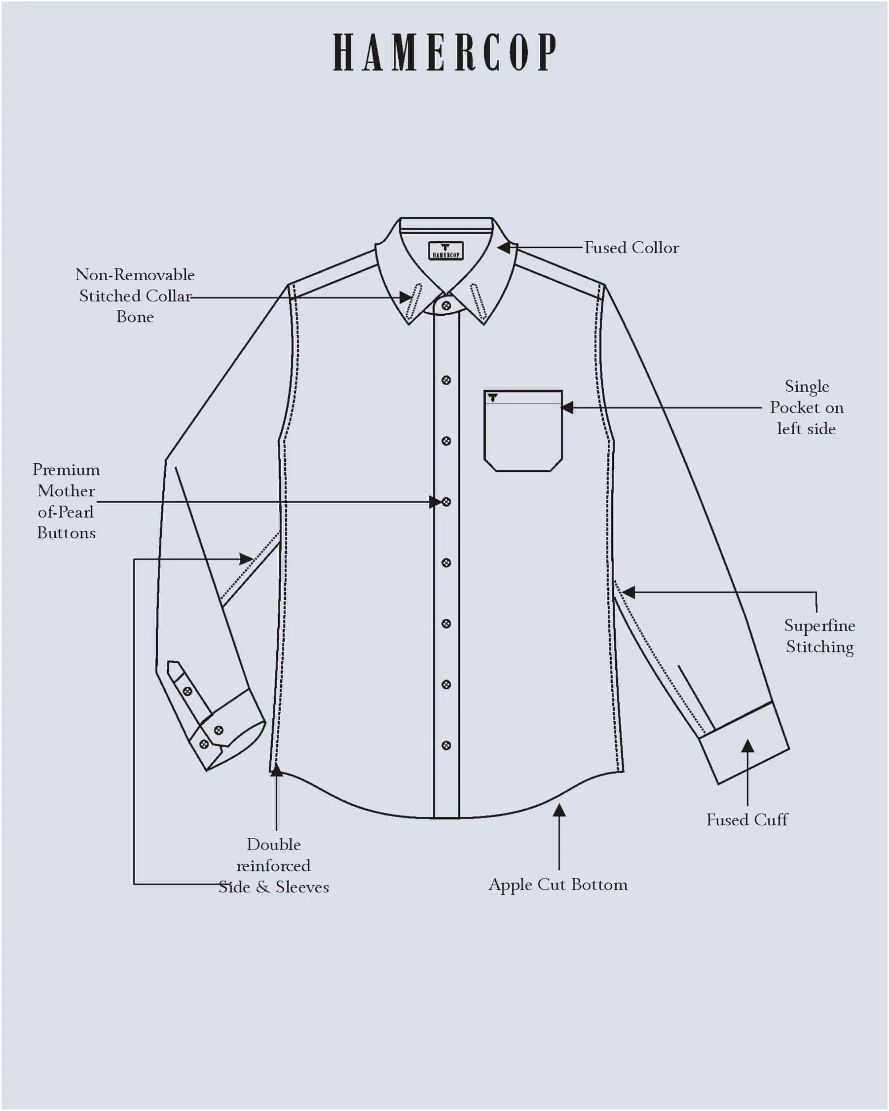 Asphalt Black Dobby Cotton Solid Shirt