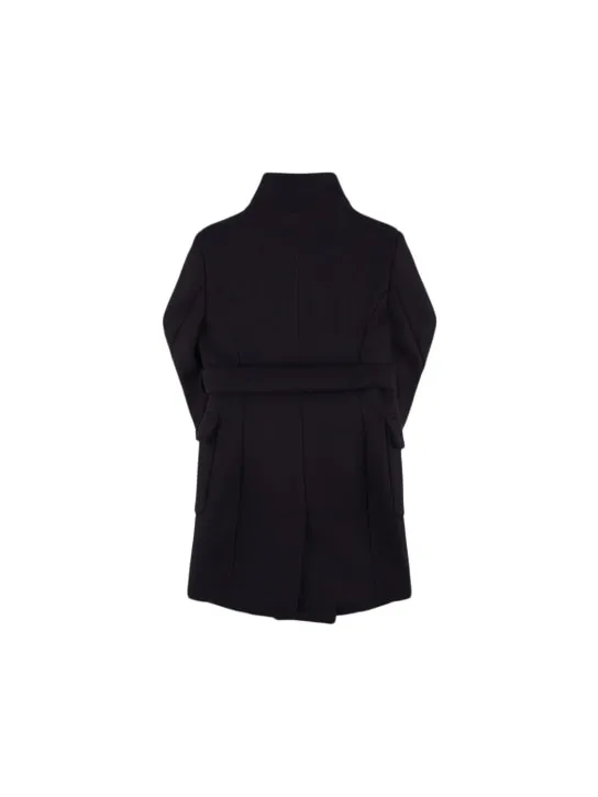 Balmain   Double breast wool blend coat w/ belt 