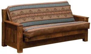 Barnwood Futon With Mattress