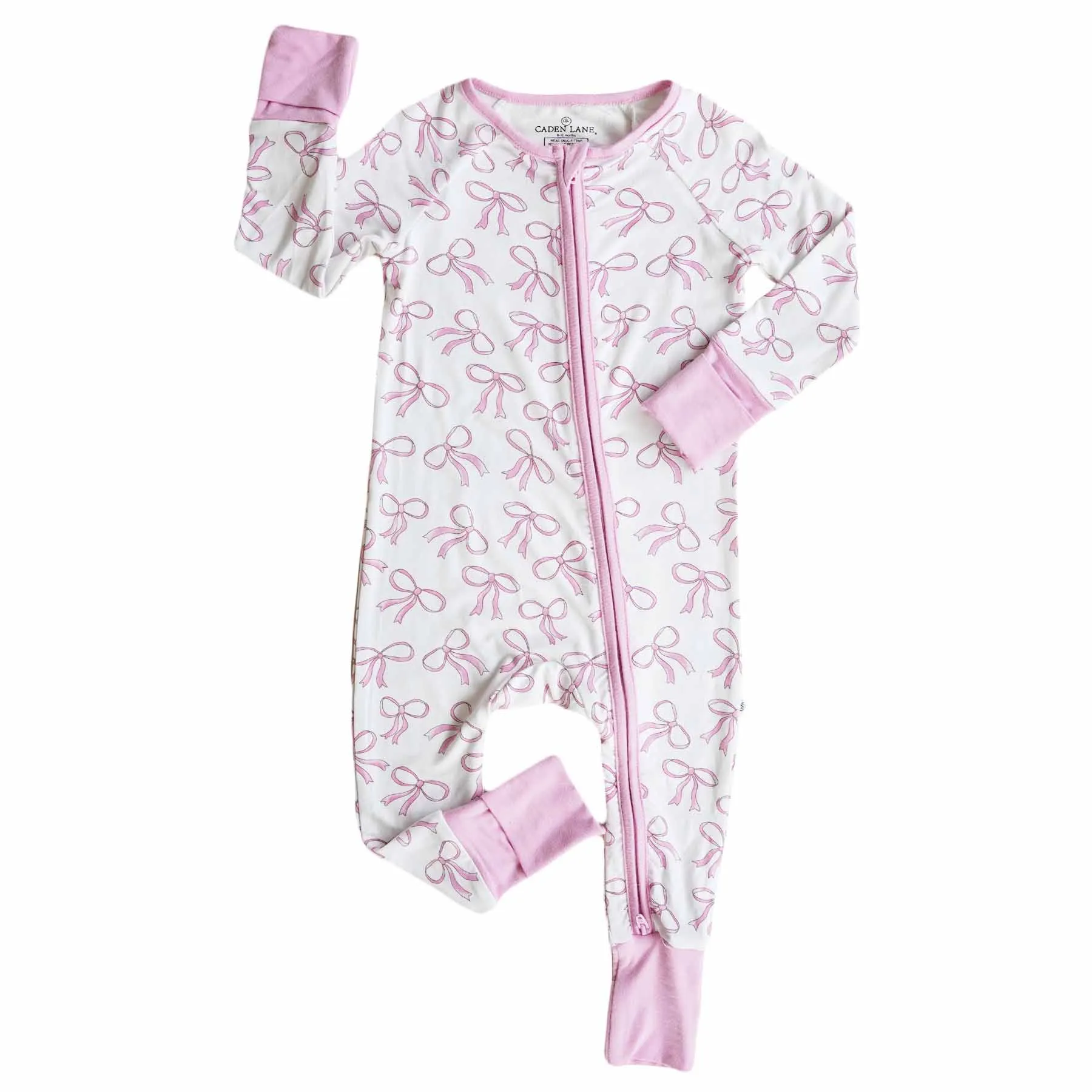 Blushing Bows Convertible Zip Romper