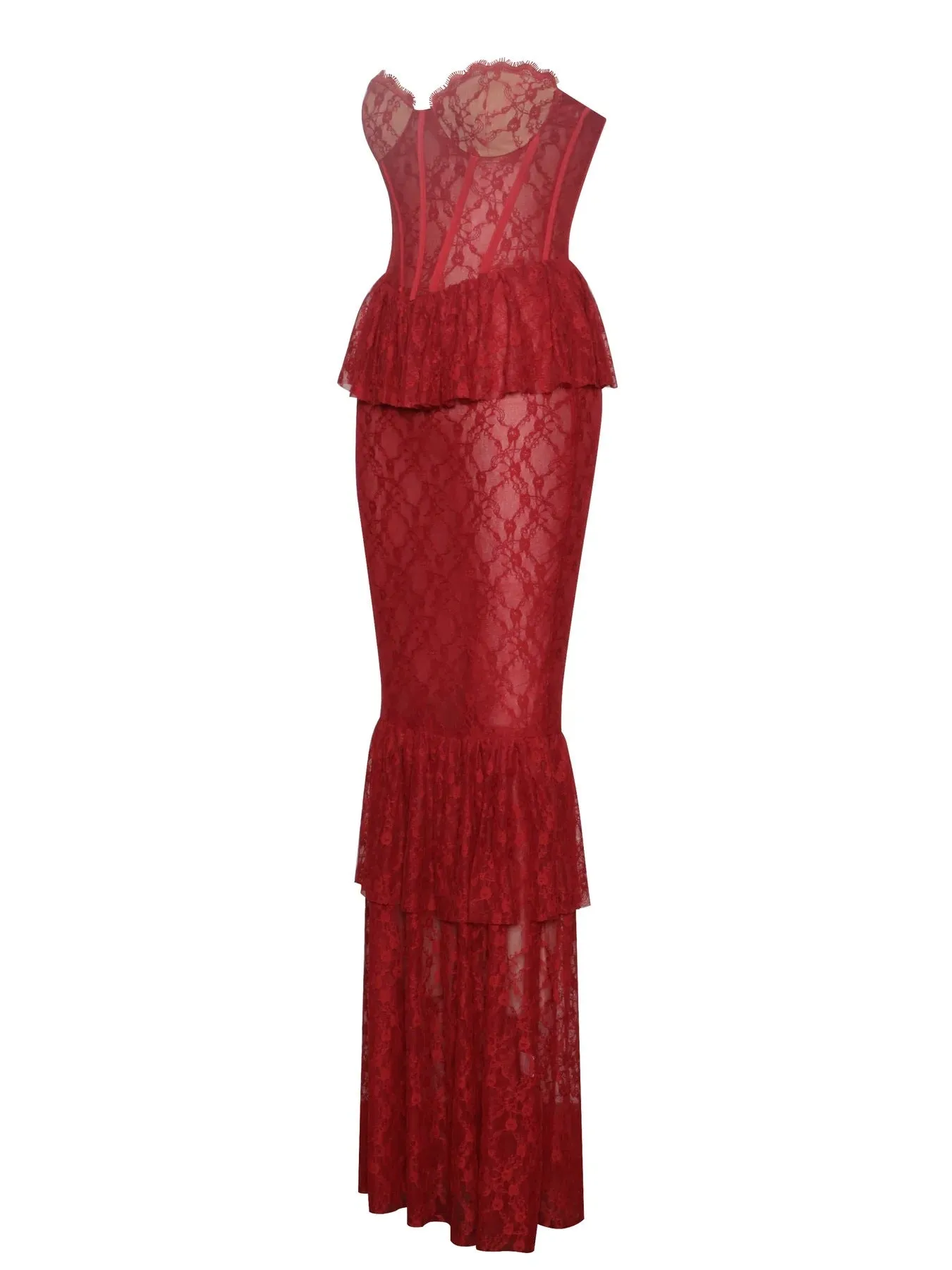 Bonnyshow Riva Lace Maxi Dress