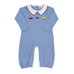Boys Romper with Cars Embroidery