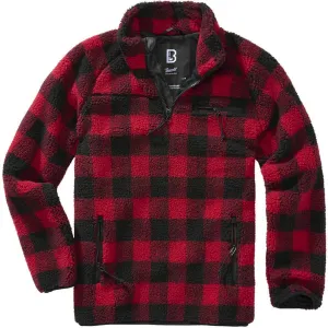 Brandit Teddyfleece pullover, red