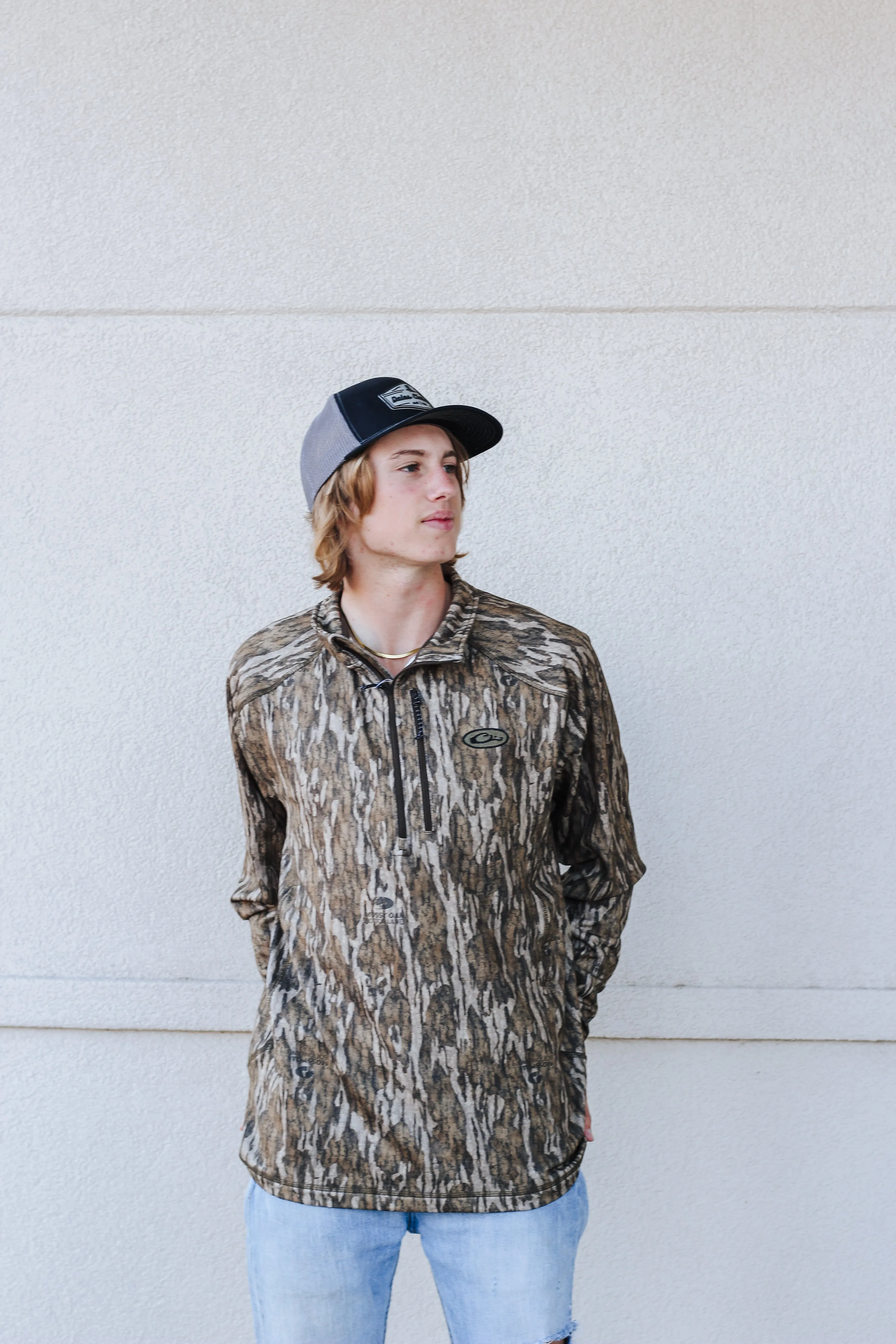 Camo Bottomland MST Breathlite 1/4 Zip Pullover