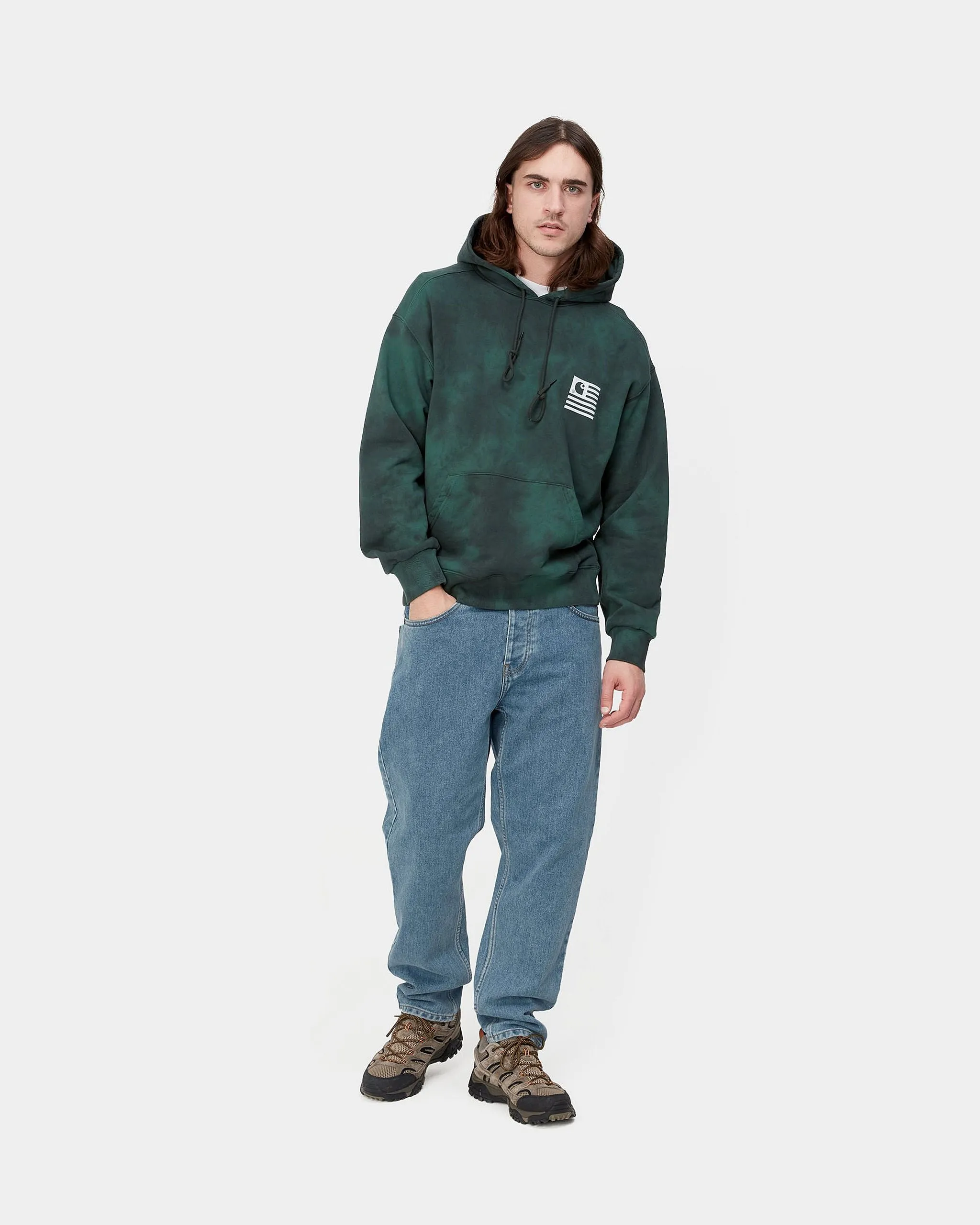 Carhartt WIP Newel Pant Relaxed Tapered Mens Jeans - Blue Stone Bleached