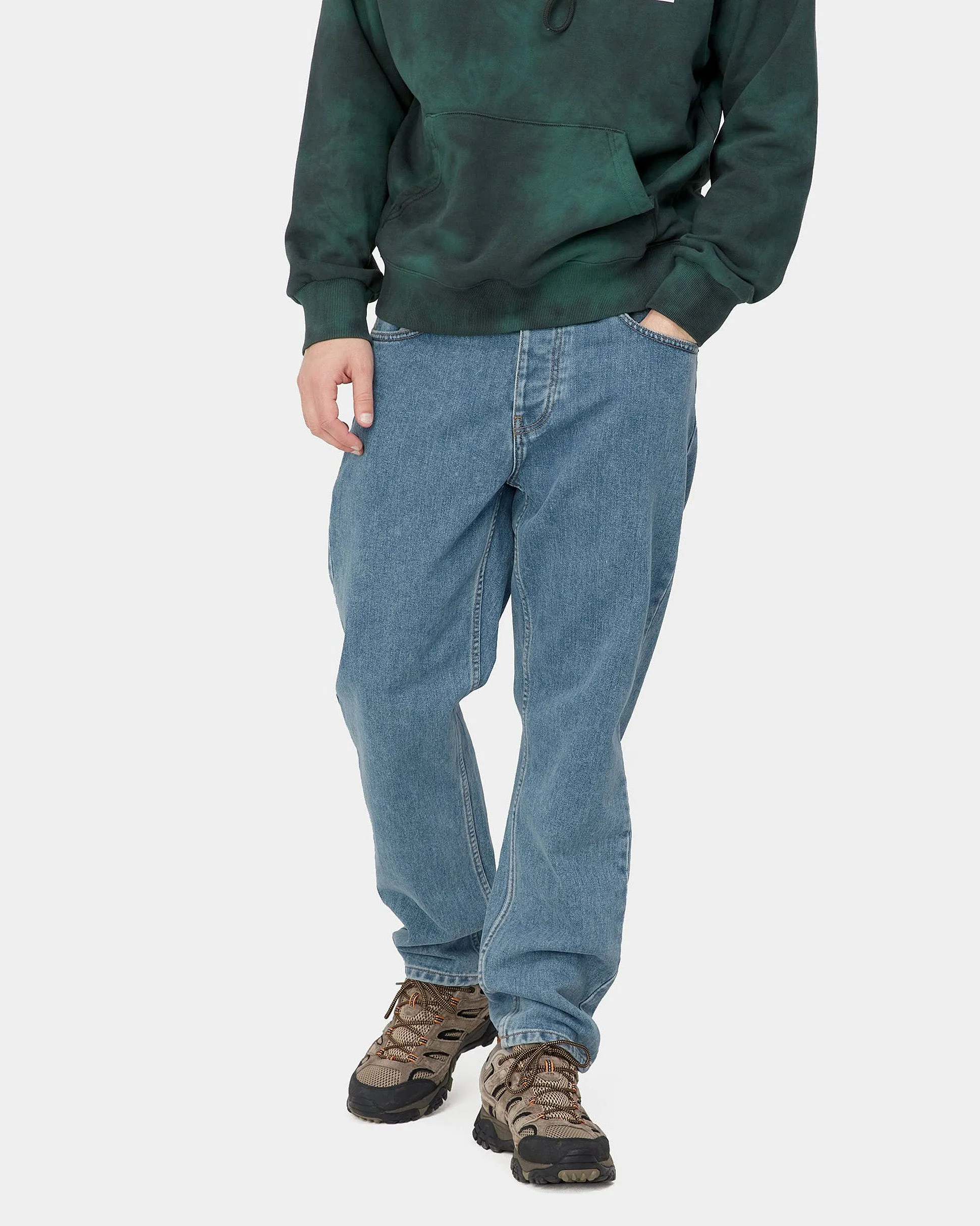 Carhartt WIP Newel Pant Relaxed Tapered Mens Jeans - Blue Stone Bleached