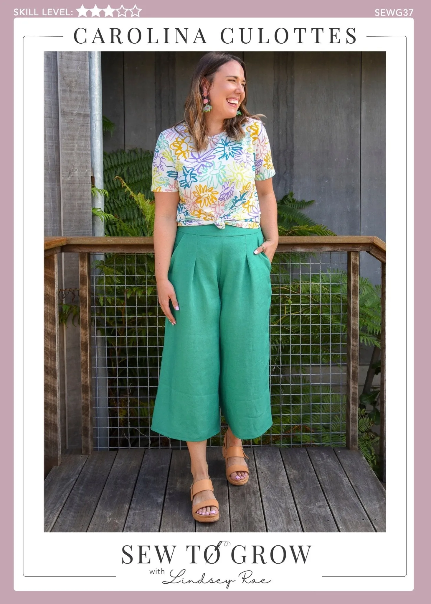 Carolina Culottes - Paper Pattern - Sew to Grow