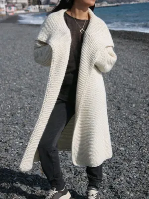 Casual Knitted Cardigan Long Coat