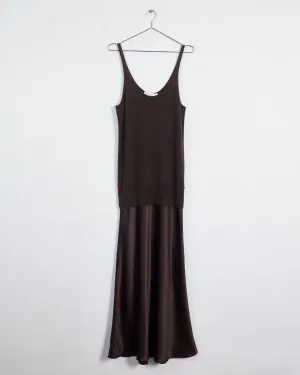 Christopher Esber 'monument cami' dress, chocolate, 12