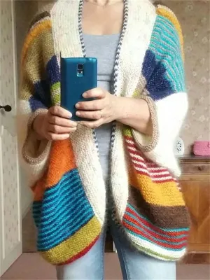 Color Casual Women'S Sweater Coat