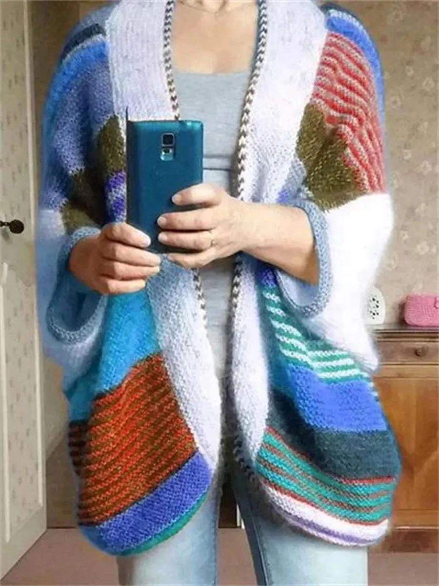Color Casual Women'S Sweater Coat