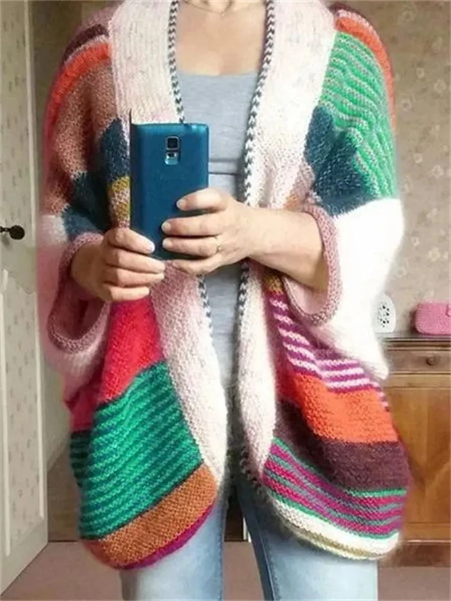 Color Casual Women'S Sweater Coat