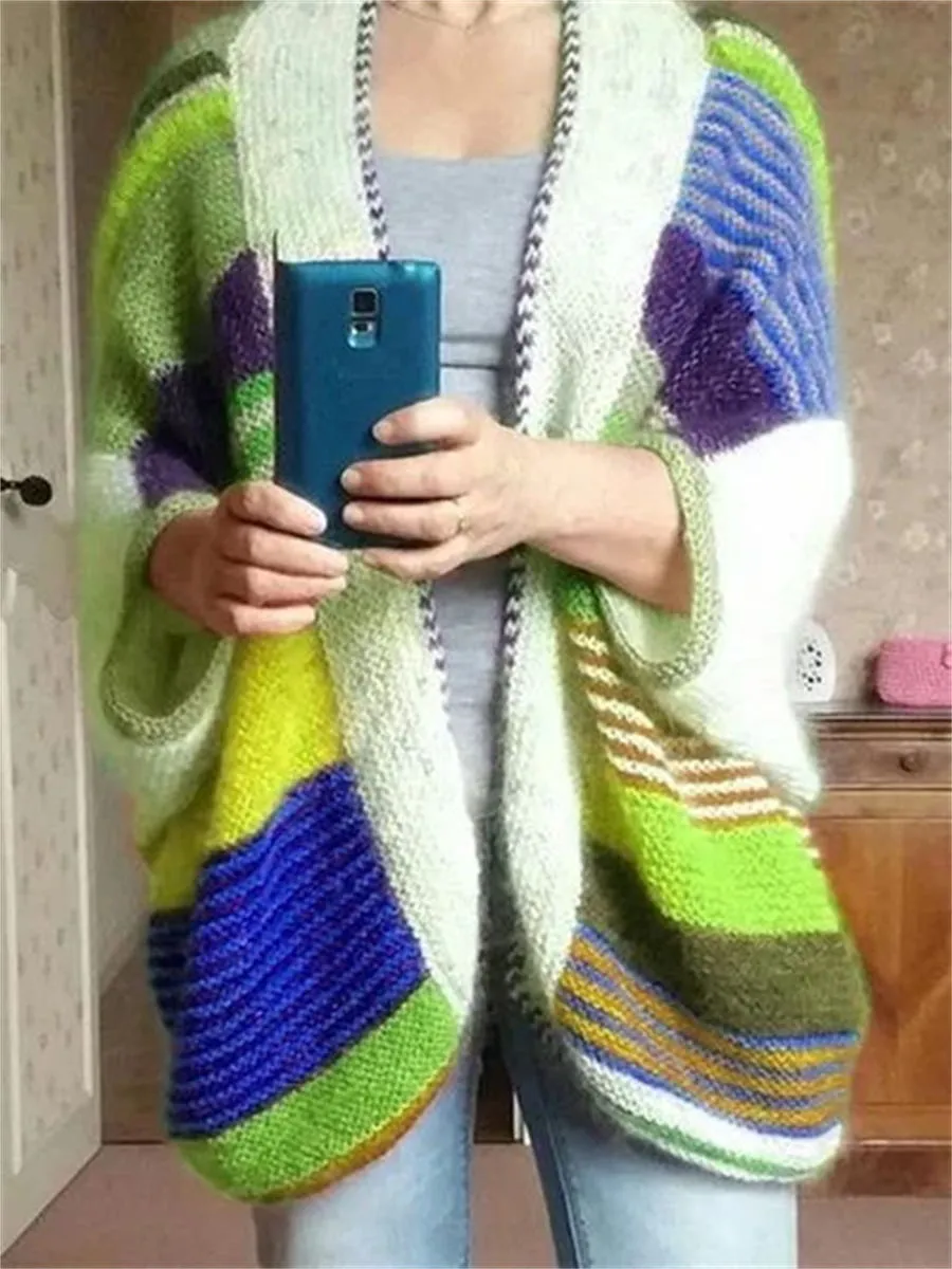 Color Casual Women'S Sweater Coat