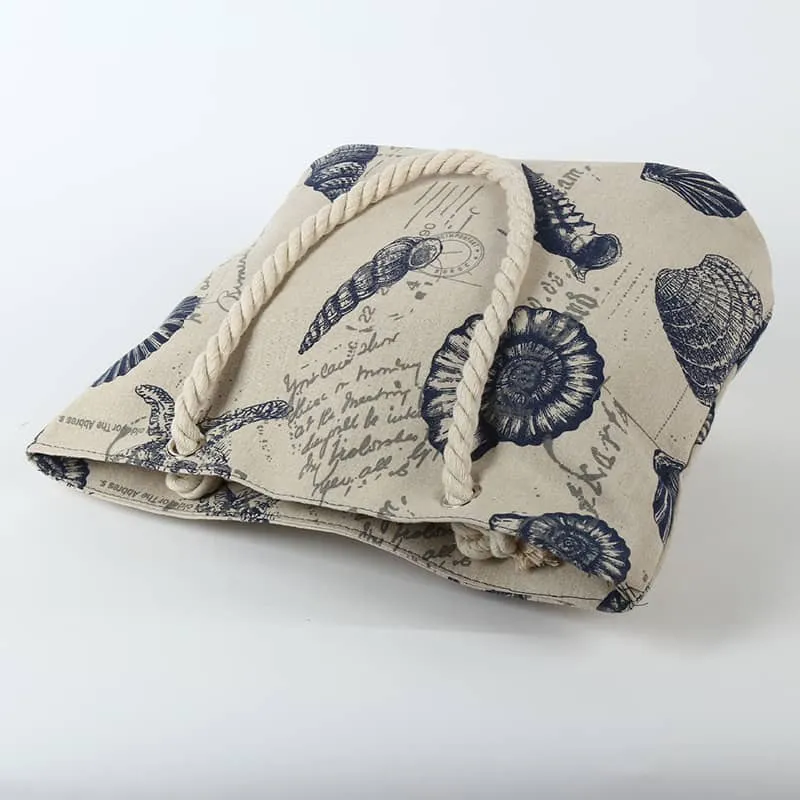 Creative printed shoulder canvas bag