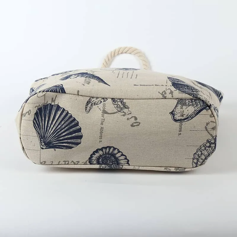 Creative printed shoulder canvas bag