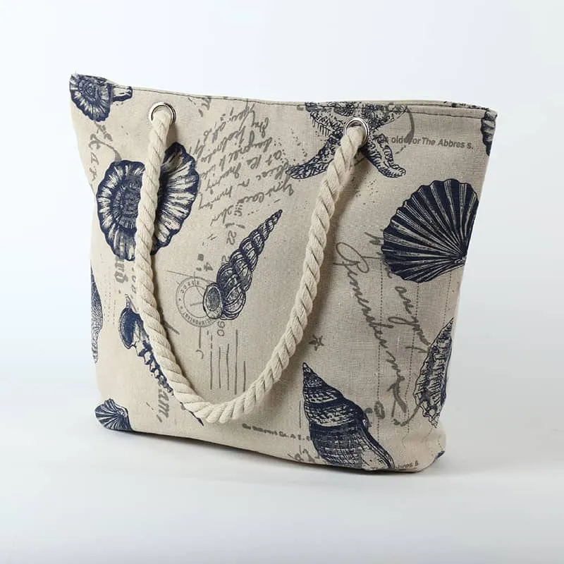 Creative printed shoulder canvas bag