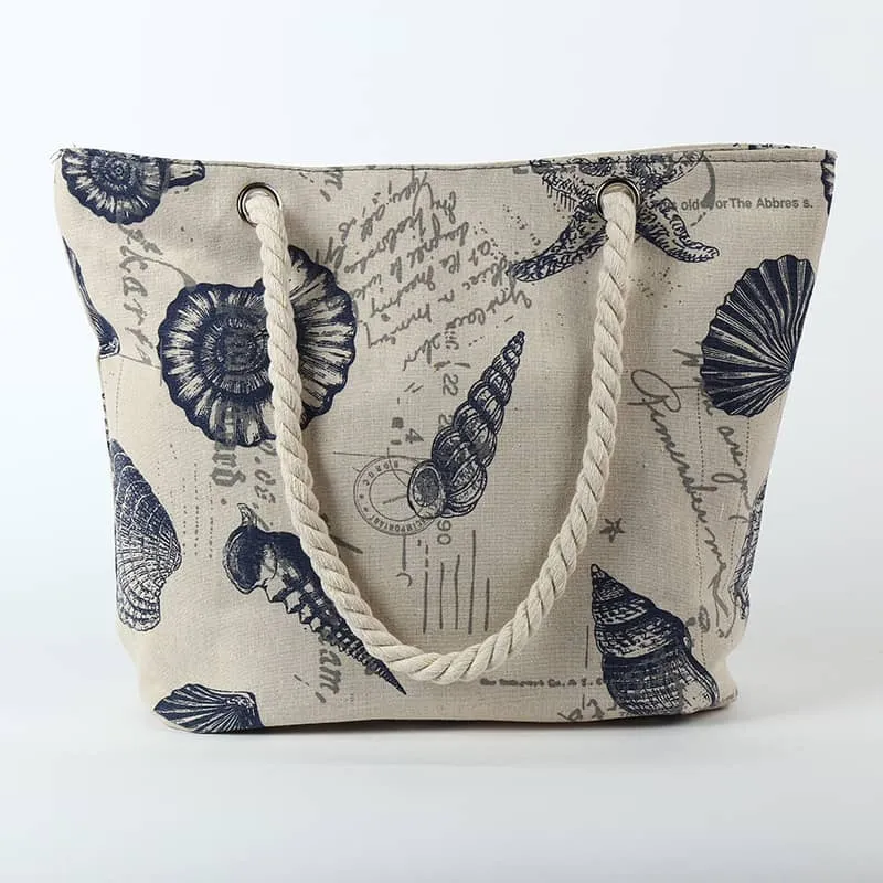 Creative printed shoulder canvas bag