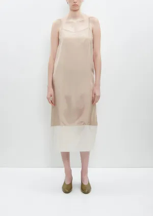 Cupro Slip Under Dress — Beige