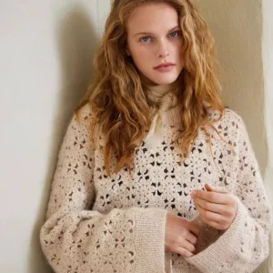 Damen Pullover Fleur Sweater Häkelanleitung - Sandnes Garn (Heft)
