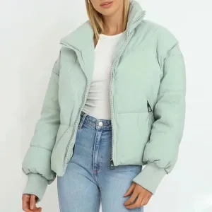 DressBetty - Women's Vintage Green Casual Pockets Coat