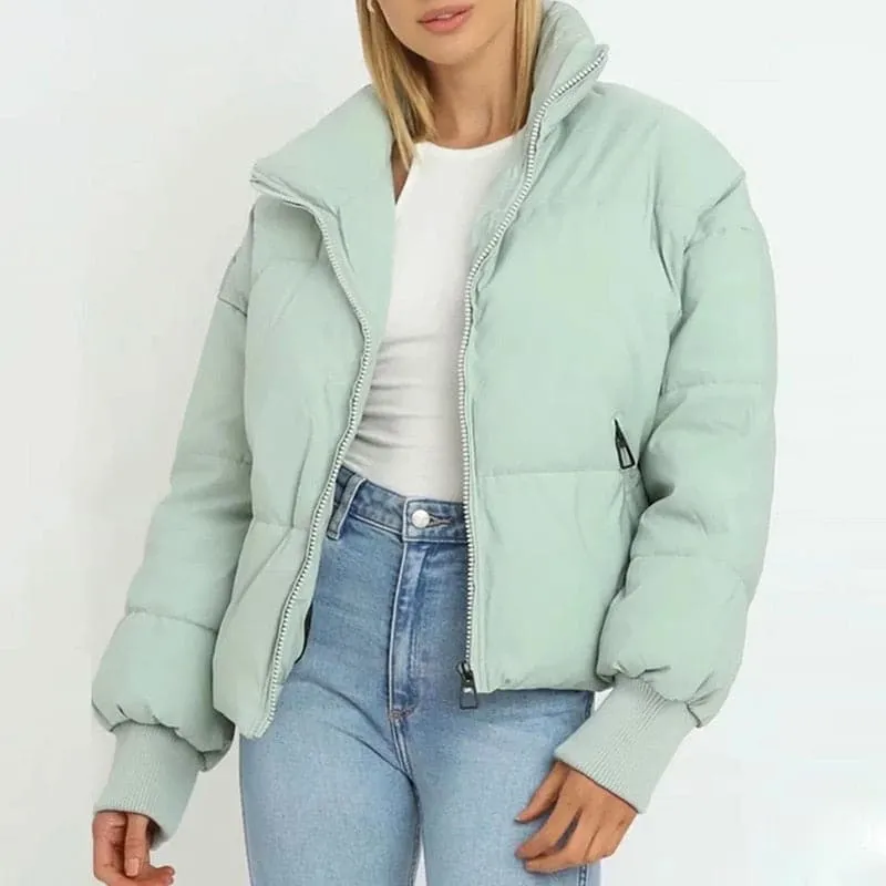 DressBetty - Women's Vintage Green Casual Pockets Coat