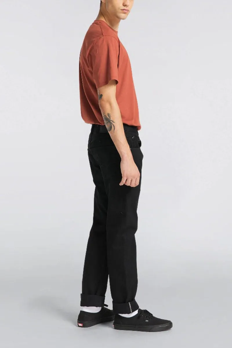 Edwin ED-55 Kaguya 13.4oz Black Rinsed Selvedge Denim (Black)