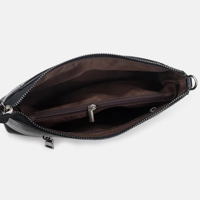 Genuine Leather Tassel Shoulder Crossbody Bag