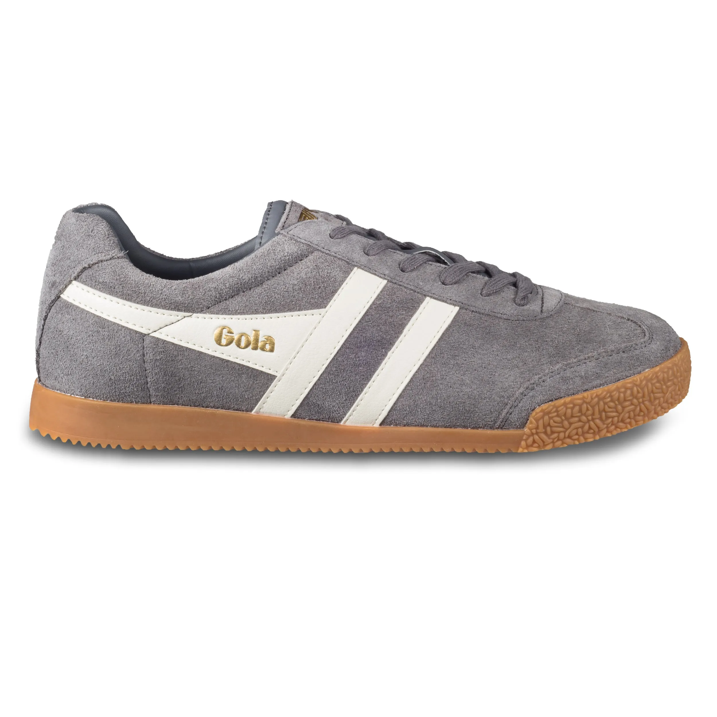 GOLA Herren Sneaker Harrier Suede, grau/weiß, Wildleder (CMA192 Ash/Ecru)