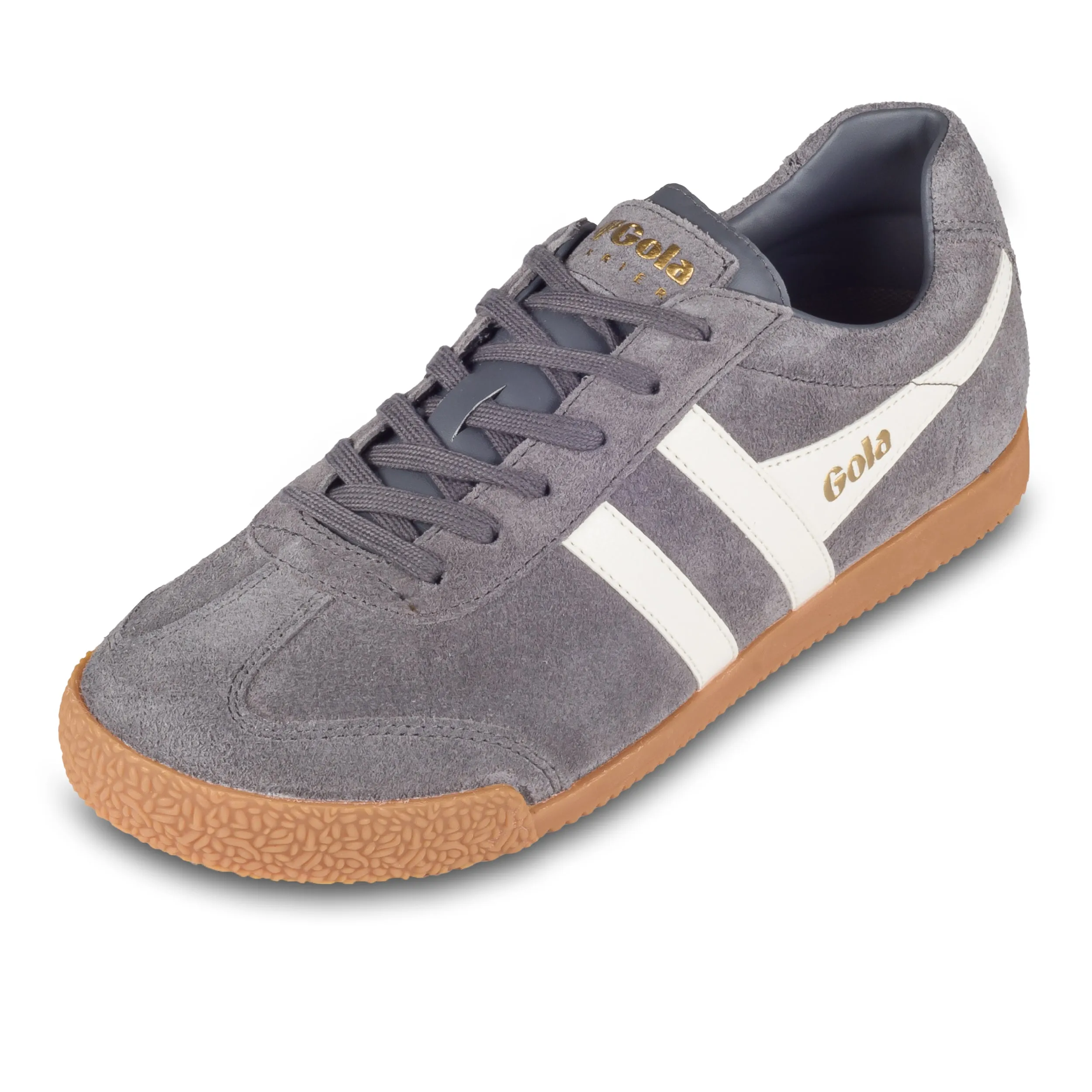 GOLA Herren Sneaker Harrier Suede, grau/weiß, Wildleder (CMA192 Ash/Ecru)
