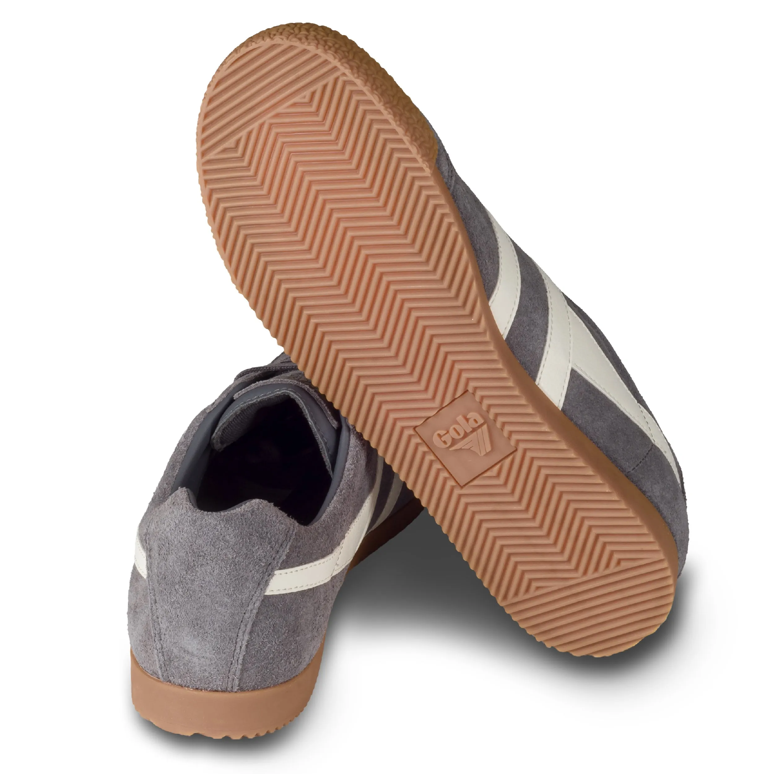 GOLA Herren Sneaker Harrier Suede, grau/weiß, Wildleder (CMA192 Ash/Ecru)