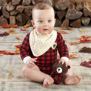 Happy Camper 3 Piece Gift Set (Red Plaid)
