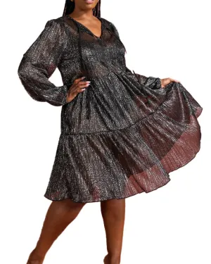 Holiday Story Dress in Black | Black