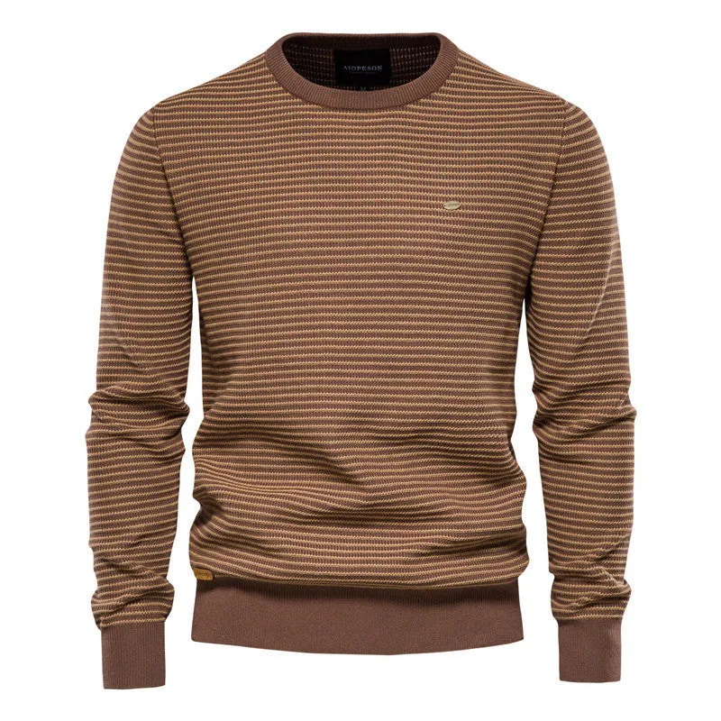 HULIANFU 2025 Popular trade autumn and winter new men's clothing turtleneck pullover solid color men's knitted sweater business casual sweater men's