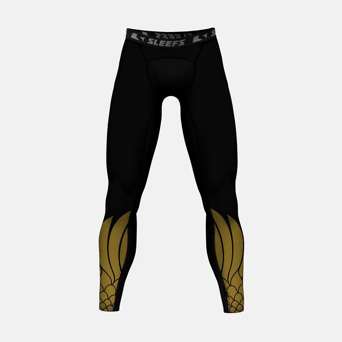 Icarus Black and Gold compression tights / leggings
