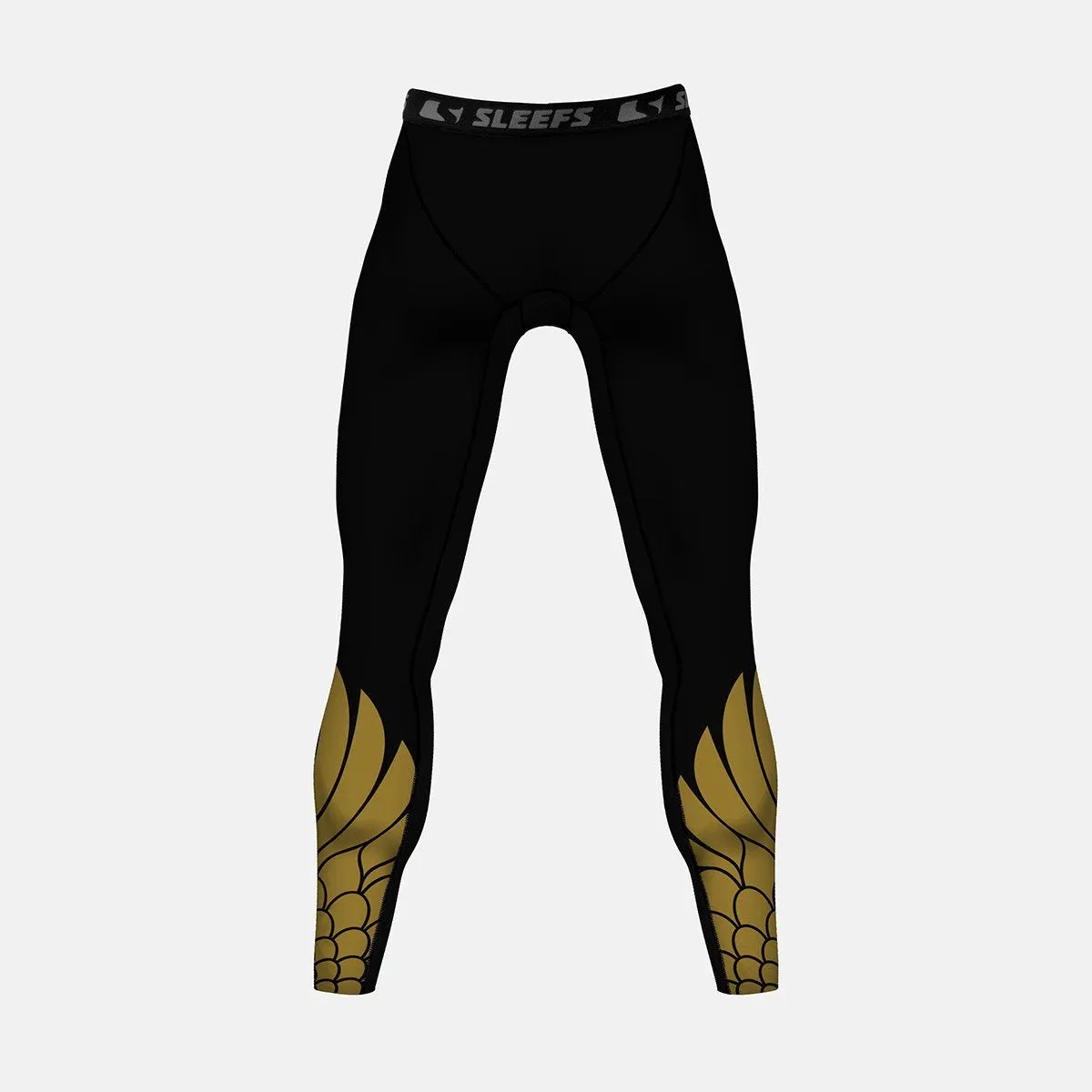 Icarus Black and Gold compression tights / leggings
