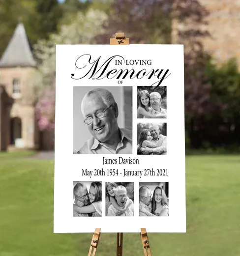In Loving Memory Collage Memorial Picture