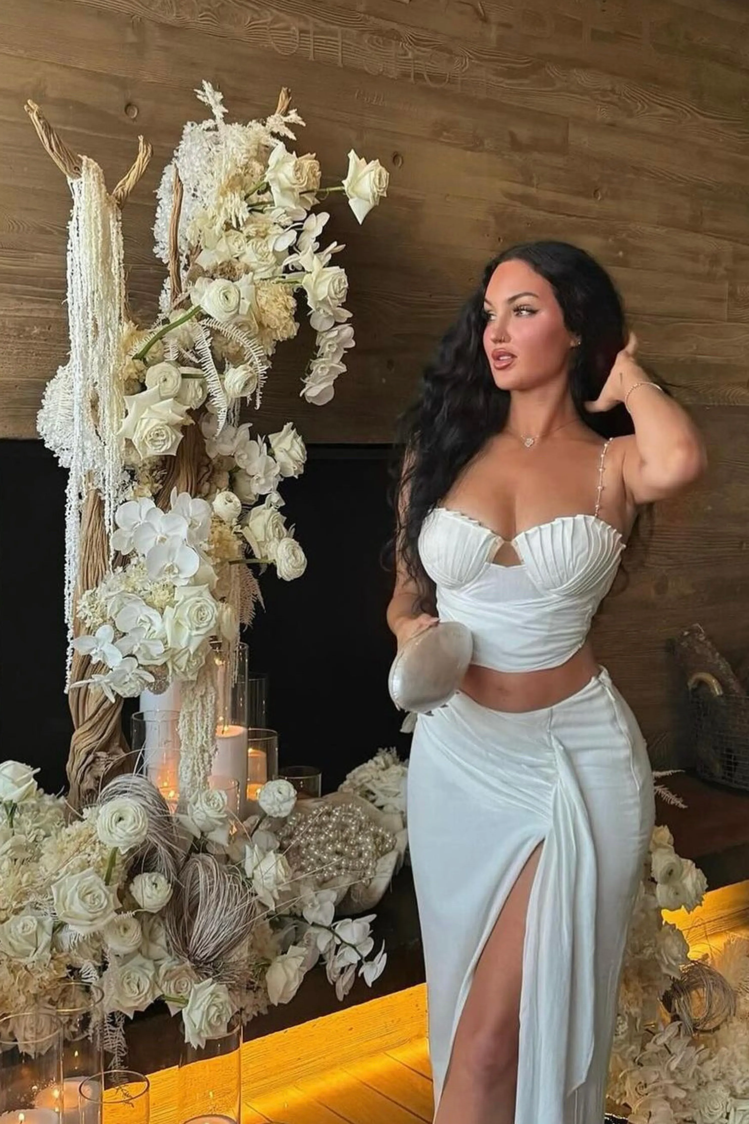Ivory Las Olas Linen Skirt