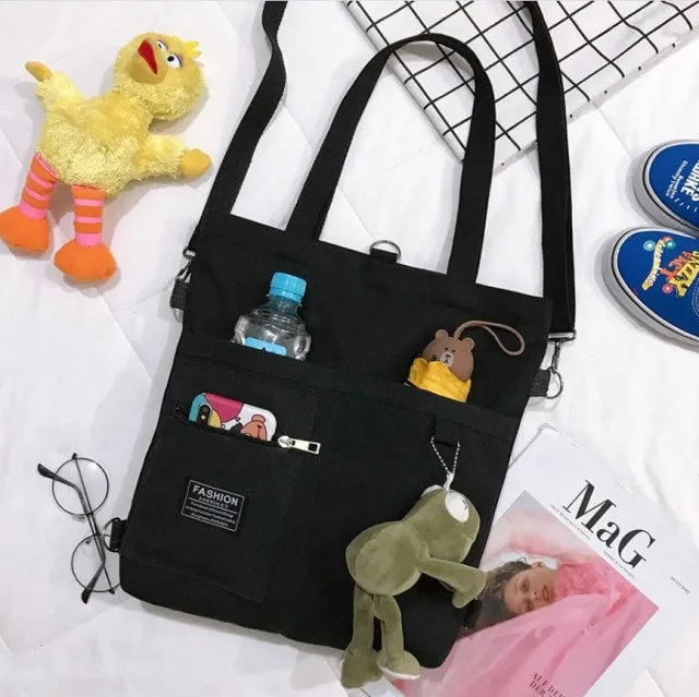 Kawaii Canvas Tote Bag