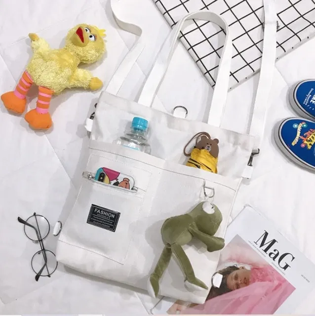 Kawaii Canvas Tote Bag
