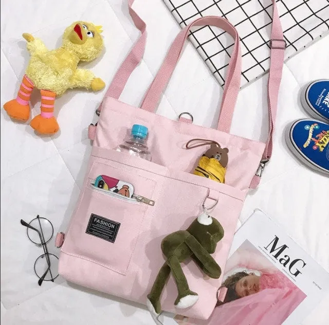 Kawaii Canvas Tote Bag
