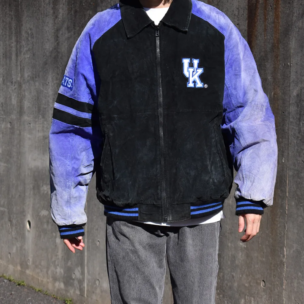 “Kentucky Wildcats” スエードレザー ジャケット 240124
