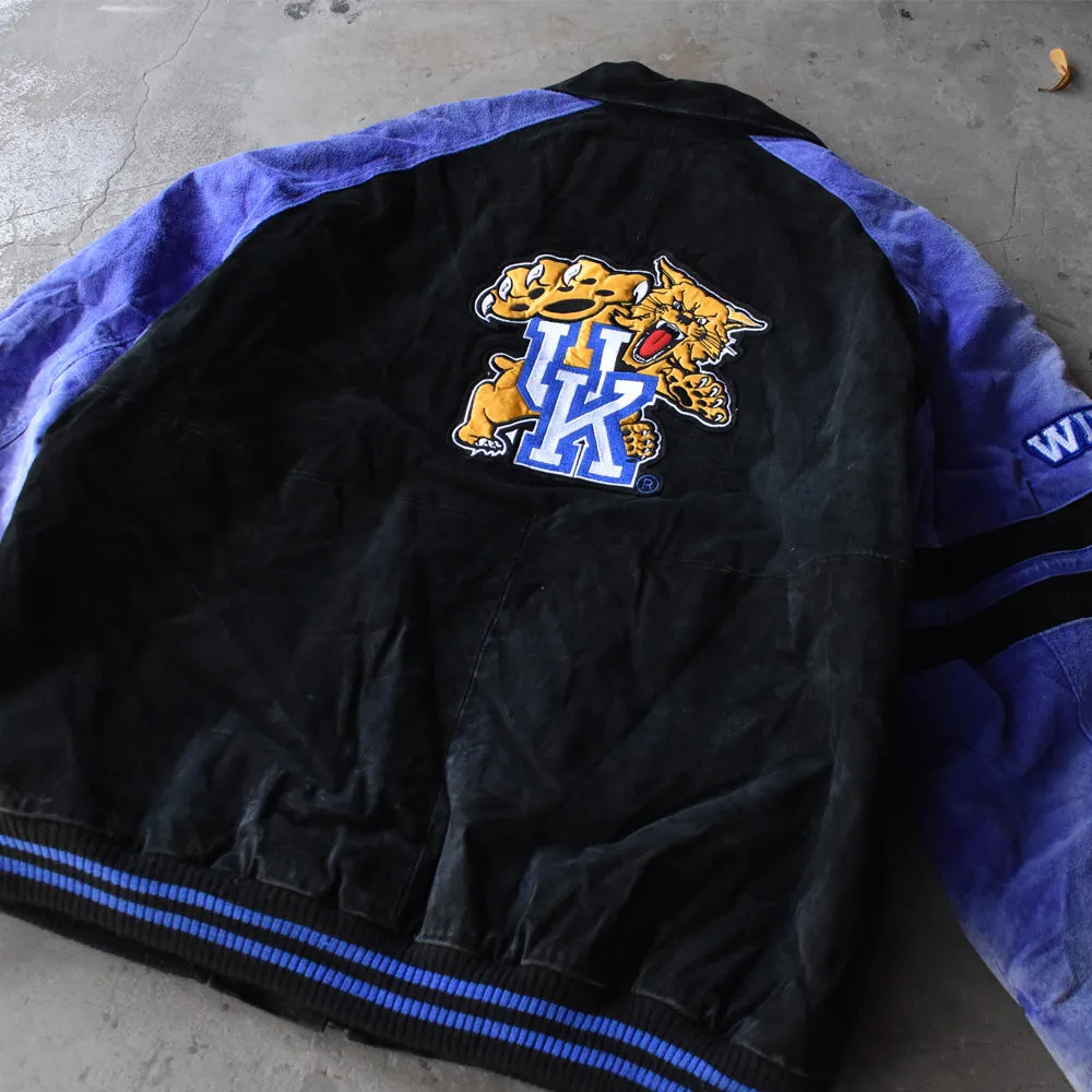 “Kentucky Wildcats” スエードレザー ジャケット 240124