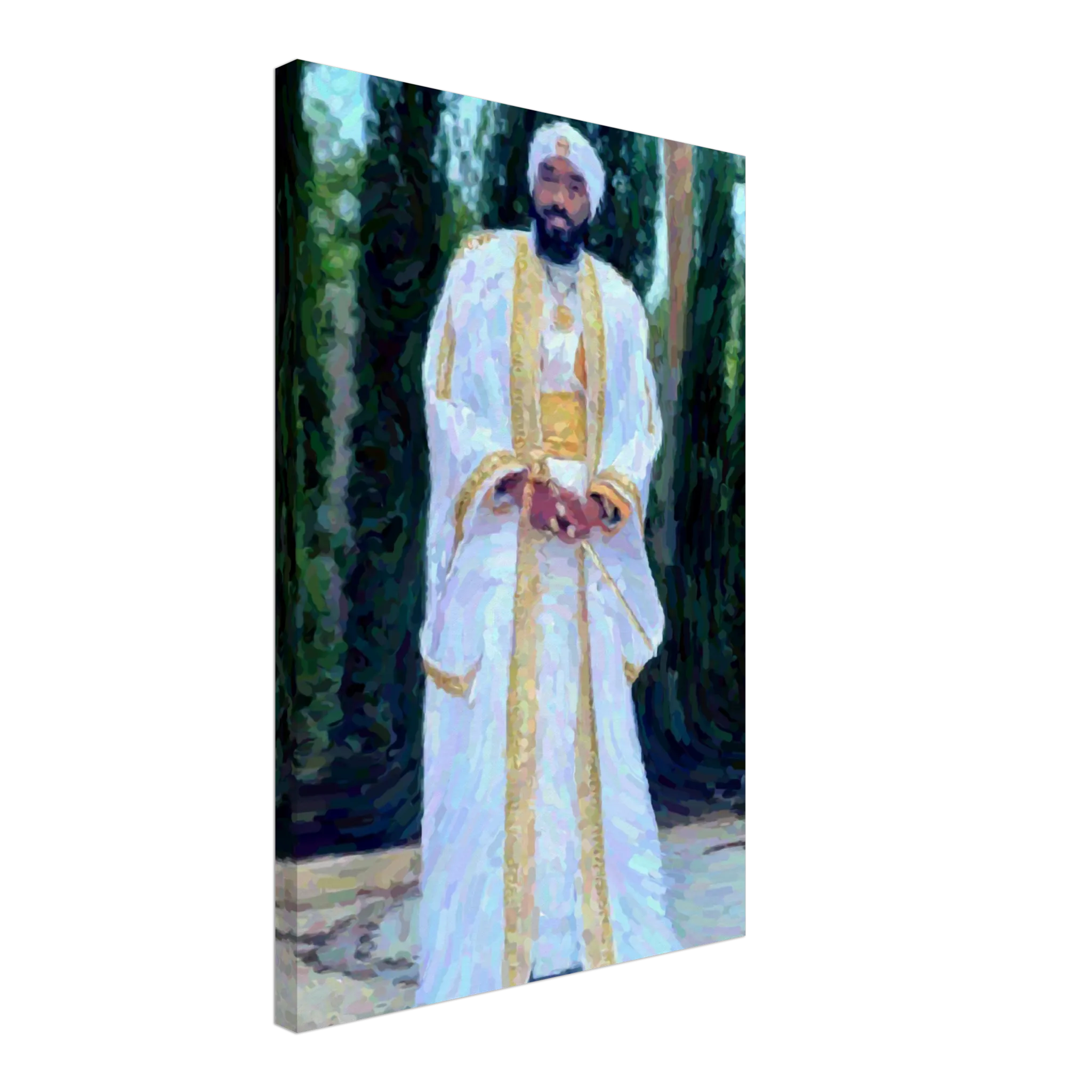 King YAHWEH In the Garden Canvas Wall Art