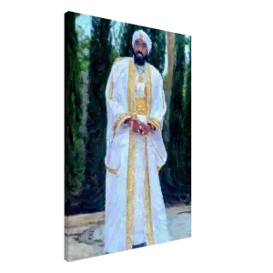 King YAHWEH In the Garden Canvas Wall Art