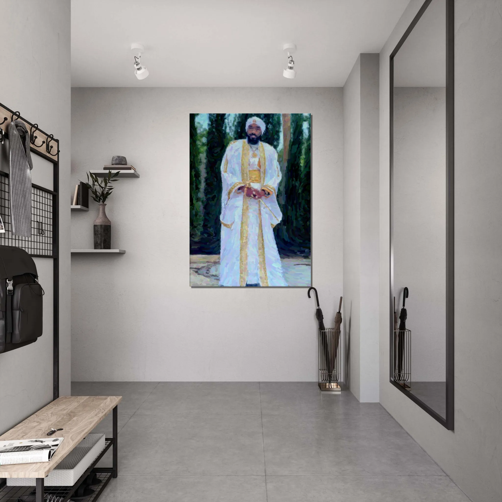 King YAHWEH In the Garden Canvas Wall Art