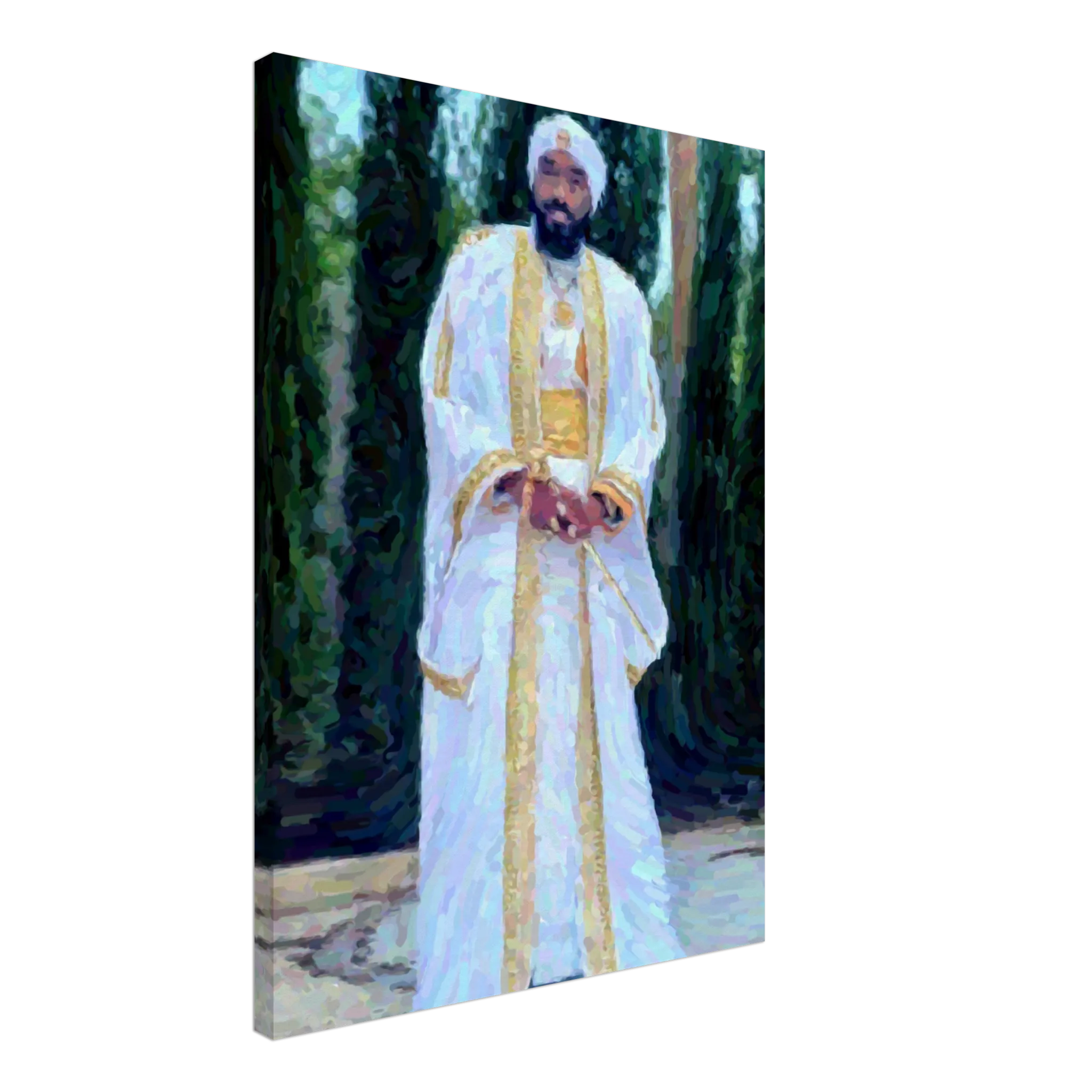 King YAHWEH In the Garden Canvas Wall Art
