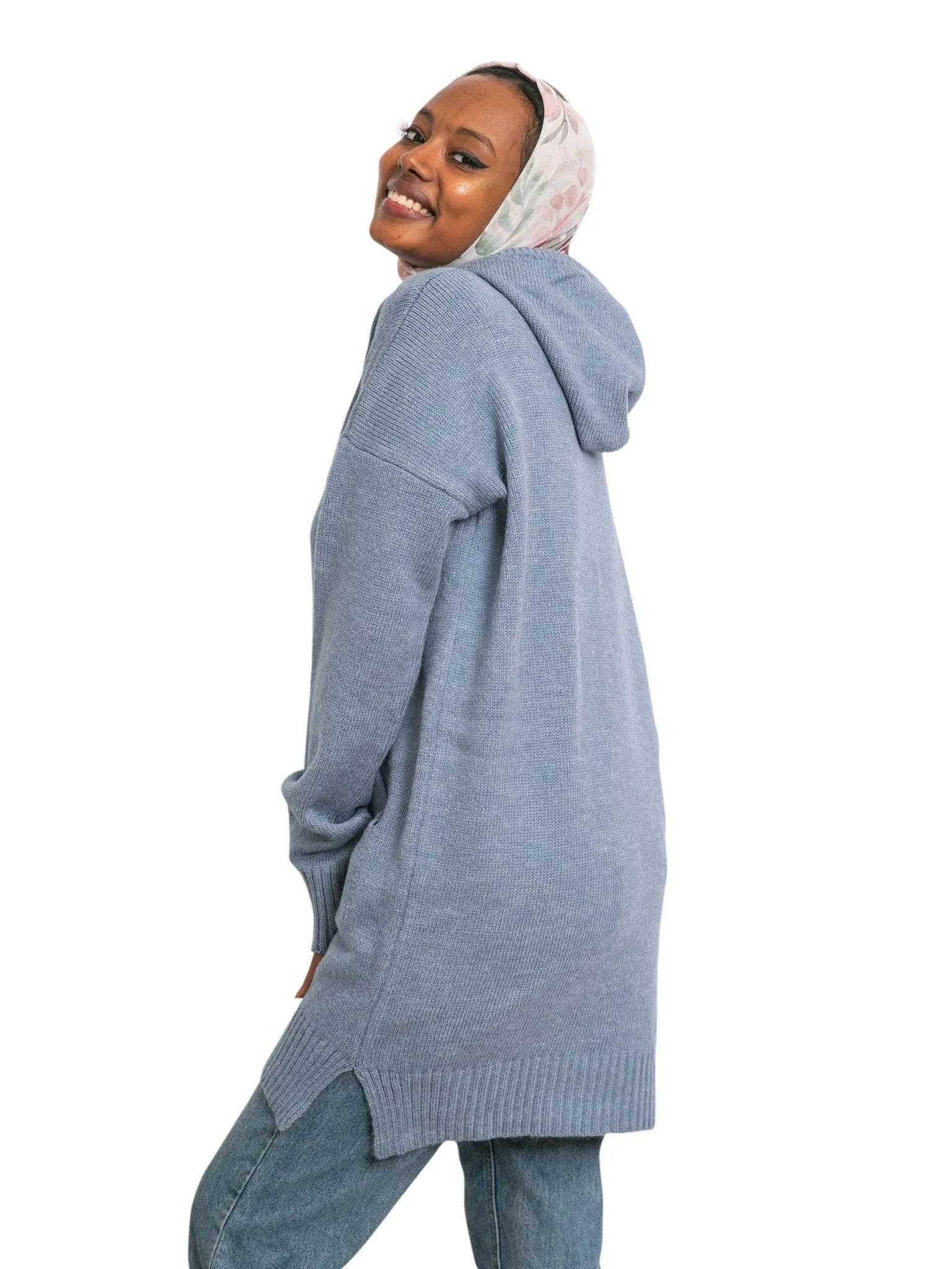 Light Jeans Hoodie Pullover
