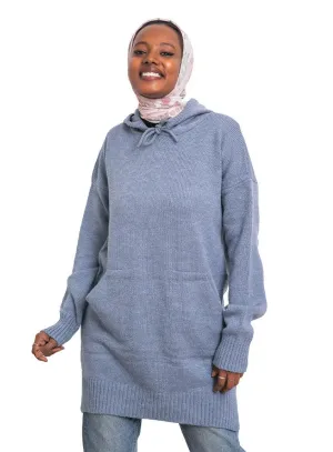Light Jeans Hoodie Pullover