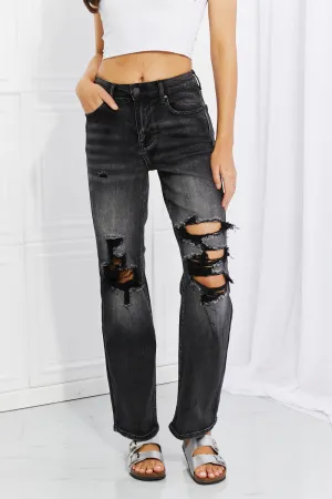 Lois Distressed Loose Fit Jeans