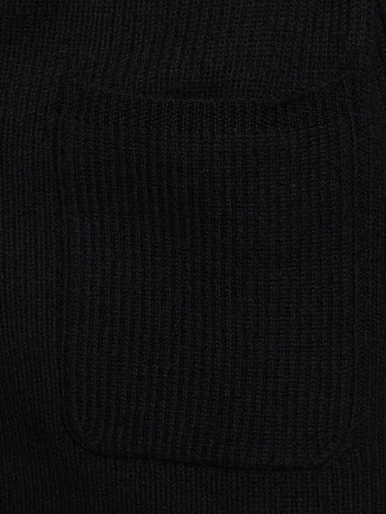 Max Mara   Finezza belted wool knit short coat 